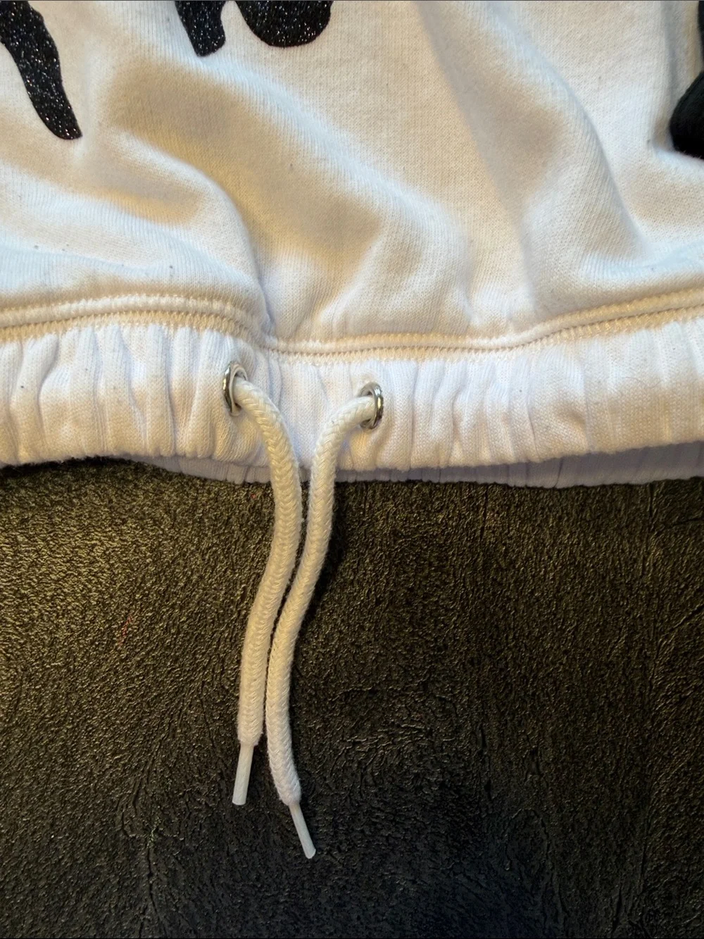 Kids Snoopy Graphic Pullover Hoodie - Black & White size 7/8